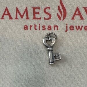 Retired James Avery Sterling Key of Promise Charm